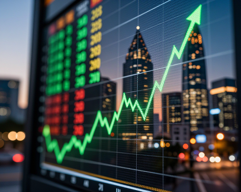 Rising KOSDAQ Stock Market