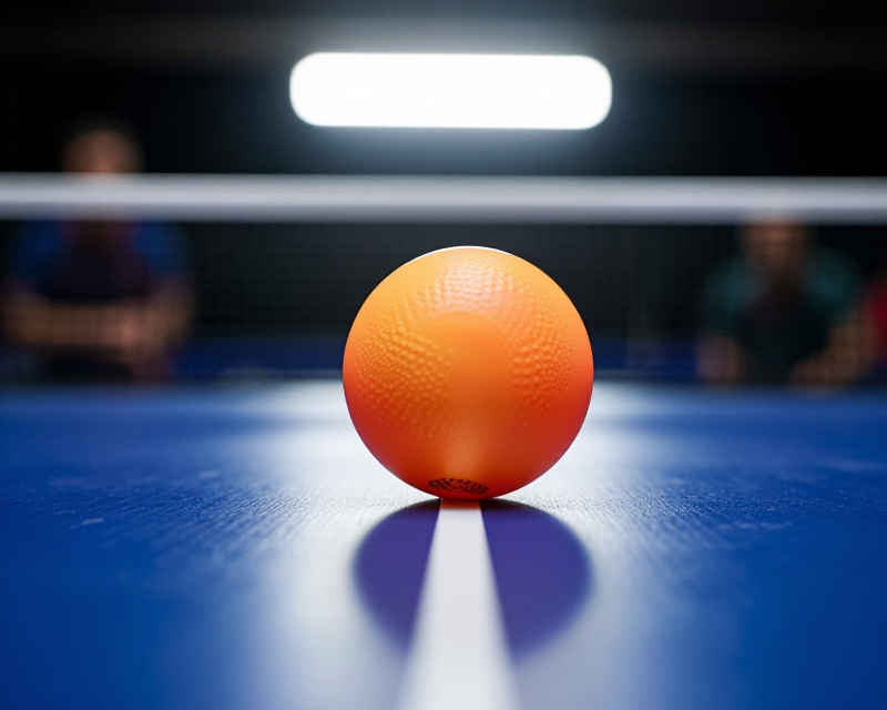 Table Tennis Action Atmosphere