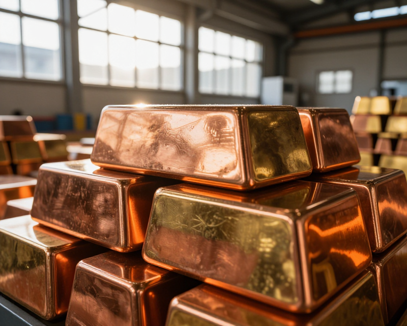 Shiny Copper and Brass Ingots