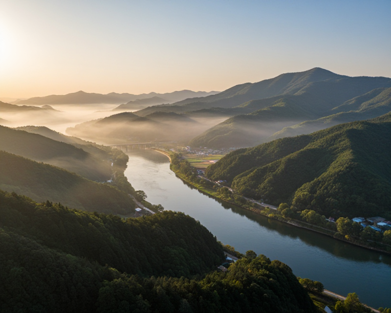 Peaceful Korean Landscape