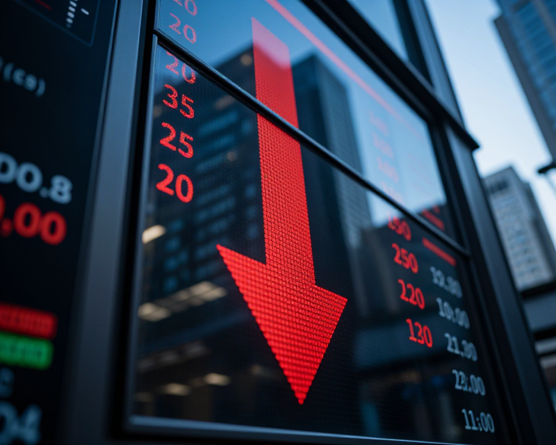 Stock Market Decline Concept