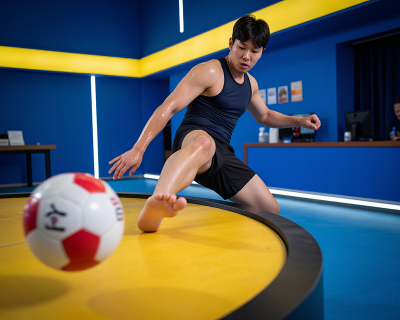 Teqball Action Scene