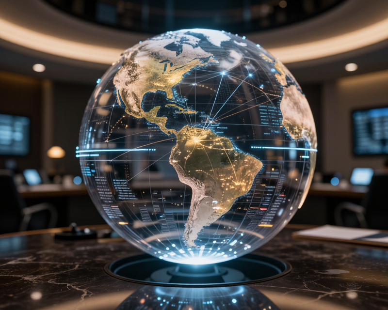 Global Tech and Diplomacy Concept