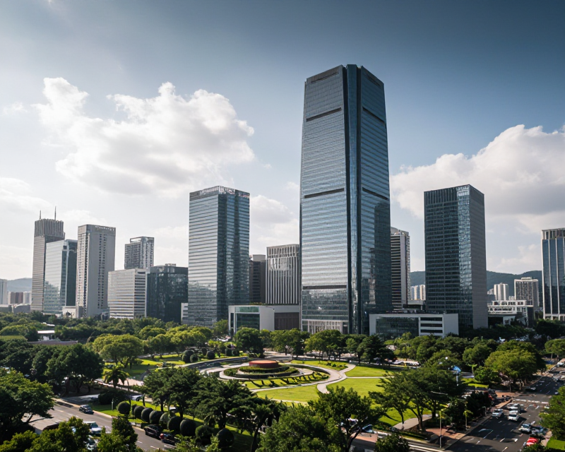 South Korean Cityscape Weather